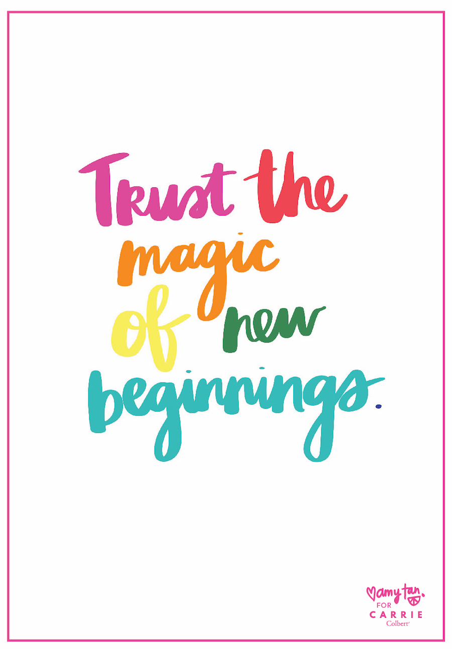 Trust the magic of new beginnings.