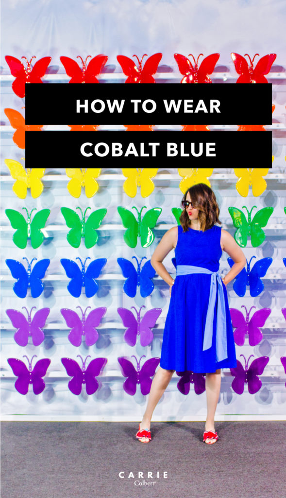 How to Wear Cobalt Blue Carrie Colbert